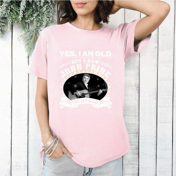 Yes I Am Old But I Saw John Prine On Stage Folk Country T-Shirt, for men & women, up to size 5XL