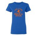 thumbnail image 1 of Yes, I Can Drive A Stick Sarcastic Novelty Gift Idea Adult Humor Funny Women's Casual Tees, 1 of 3