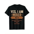 thumbnail image 1 of Yes I Am Mixed with Black History Month Cool BLM Melanin T-Shirt, Suitable for All Men And Women Outdoor Short-Sleeved T-Shirts in All Seasons, Ready to Wear 100% Cotton, S-XXXL, 1 of 8