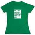 thumbnail image 1 of Yes, I Saw The Speed Limit Officer Sarcastic Humor Novelty Funny Women's Casual Tees, 1 of 3