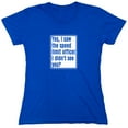 thumbnail image 1 of Yes, I Saw The Speed Limit Officer Sarcastic Humor Novelty Funny Women's Casual Tees, 1 of 3