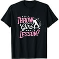 thumbnail image 1 of Yes I Throw Like a Girl Track and Field Shot Put Athletes Funny Creative Graphic T-Shirt, 1 of 3
