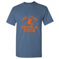 thumbnail image 1 of Yes I can Drive a Stick Halloween Sarcastic Humor Graphic Novelty Funny T Shirt, 1 of 5