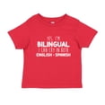 thumbnail image 1 of Yes I'm Bilingual I Can Cry In Both English And Spanish Toddler T-Shirt 5/6T Red, 1 of 3