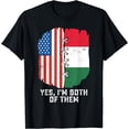 thumbnail image 1 of Yes, I'm Both Of Them Half American Half Hungarian Heritage T-Shirt, 1 of 4