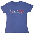 thumbnail image 1 of Yes I'm Evil...But I'ts The Fun Kind Of Evil Sarcastic Humor Novelty Funny Women's Casual Tees, 1 of 3