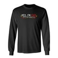 thumbnail image 1 of Yes I'm Evil But I'ts The Fun Kind Of Evil Sarcastic Novelty Gift Idea Adult Humor Funny Men's Long Sleeve Shirts, 1 of 3
