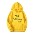 thumbnail image 1 of Yes,I'm Still Freezing Mens Hooded Tops Funky Long Sleeve Hoodie Fashion Baggy Casual Sweatshirts Outdoor Streetwear, 1 of 4
