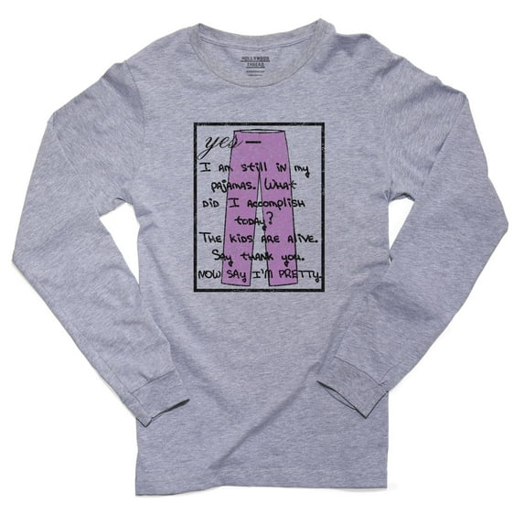 Yes, I'm Still in My Pajamas, Accomplish - Kids Are Alive Men's Long Sleeve Grey T-Shirt
