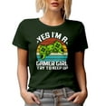 thumbnail image 1 of Yes, I'm a Gamer Girl, Try to Keep Up - Video Gaming Enthusiast Girls, Military Green T-Shirt, Large, 1 of 5