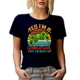 thumbnail image 1 of Yes, I'm a Gamer Girl, Try to Keep Up - Video Gaming Enthusiast Women, Navy Blue T-Shirt, 3XL, 1 of 5