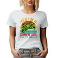 thumbnail image 1 of Yes, I'm a Gamer Girl, Try to Keep Up, Video Gaming Enthusiast Women, White T-Shirt, Medium, 1 of 5