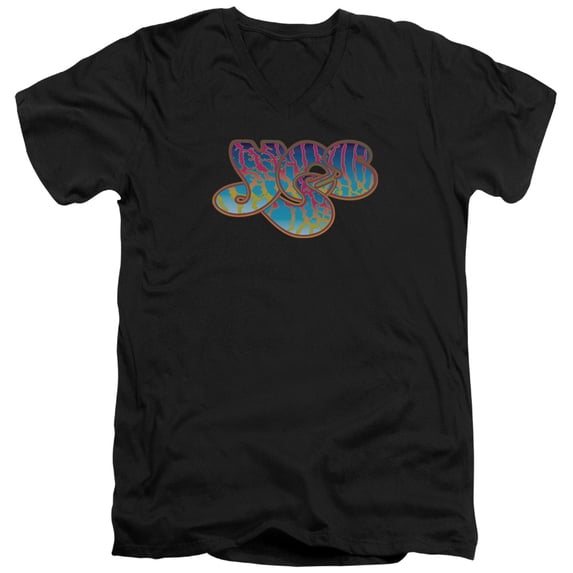Yes - Logo - Slim Fit V Neck Shirt - Small