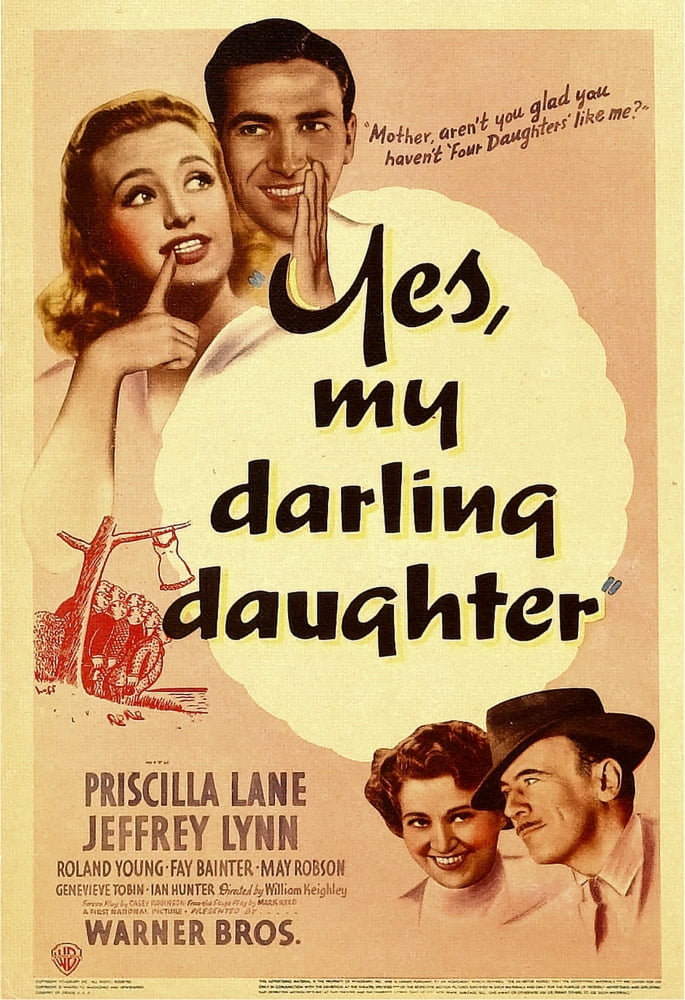 Yes My Darling Daughter Canvas Art - (11 x 17)