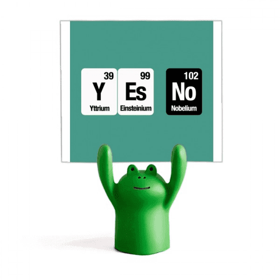 Yes No Checal Element Science Memo Holder Cartoon Animal Frog Stand Decoration