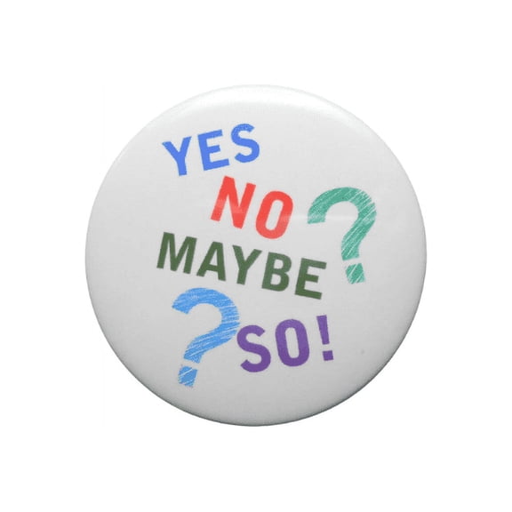 Yes No Pinback Button