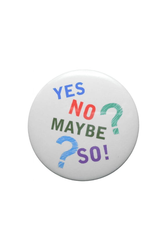 Yes No Pinback Button