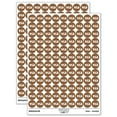 thumbnail image 1 of Yes Text 200+ Round Stickers - Brown - Gloss Finish - 0.50" Size, 1 of 3