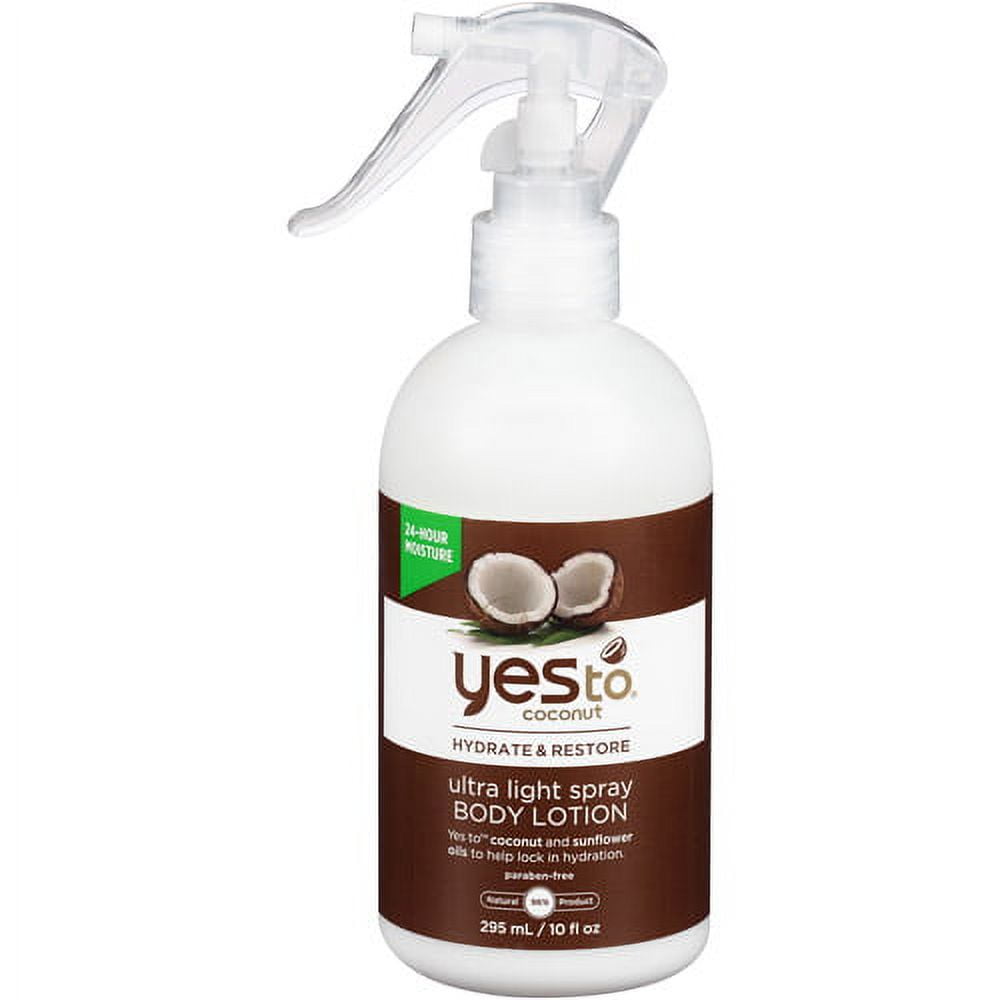 Yes To Coconut Hydrate & Restore Ultra Light Spray Body Lotion 10 Oz