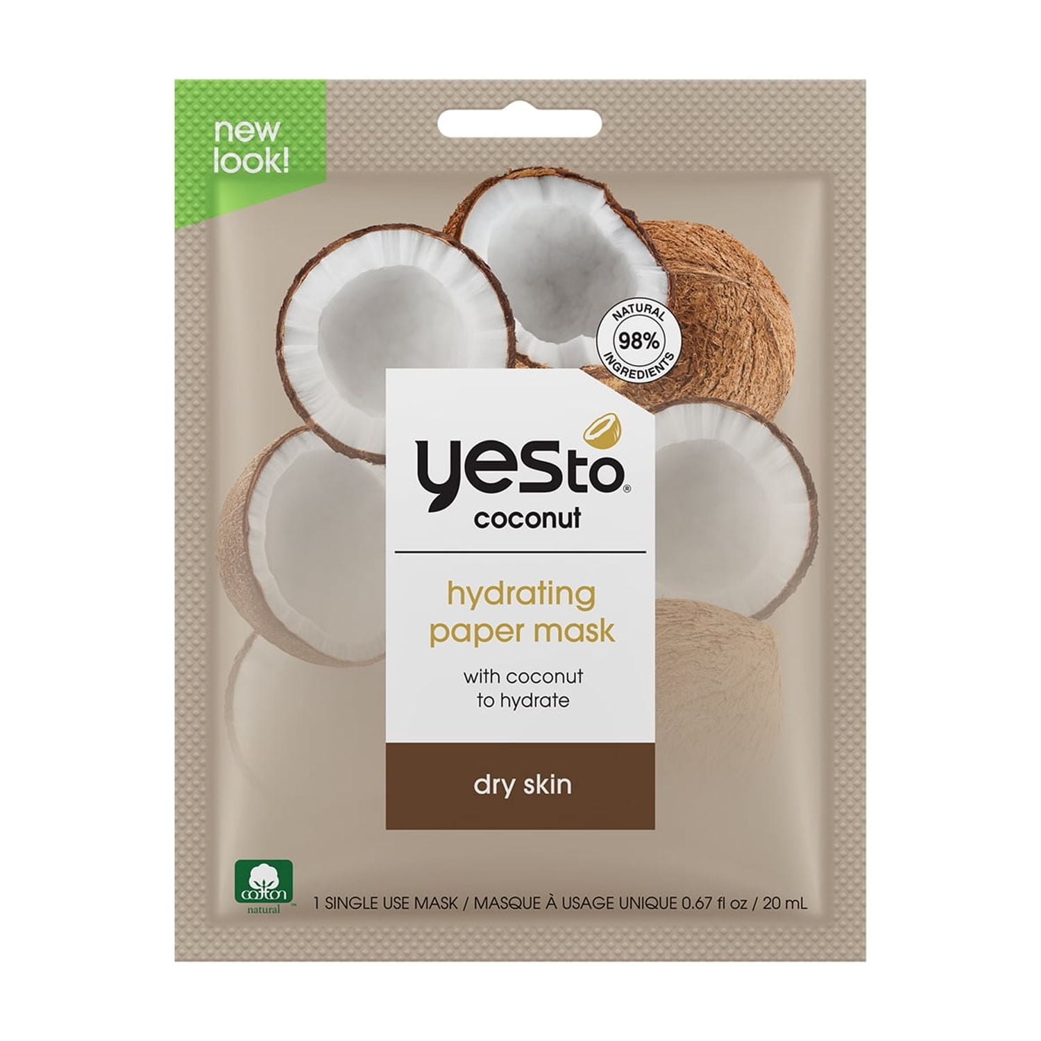 Customer reviews for Yes To Coconut Paper Mask, 0.67 Oz | Walmart.com
