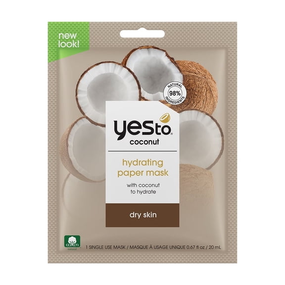 Yes To Coconut Paper Mask, 0.67 Oz