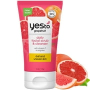 Yes To Facial Scrub & Cleanser 4 oz   Exfoliating with Grapefruit and Vitamin C