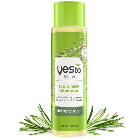 Yes To Tea Tree & Sage Oil Scalp Relief Shampoo, 12 fl oz