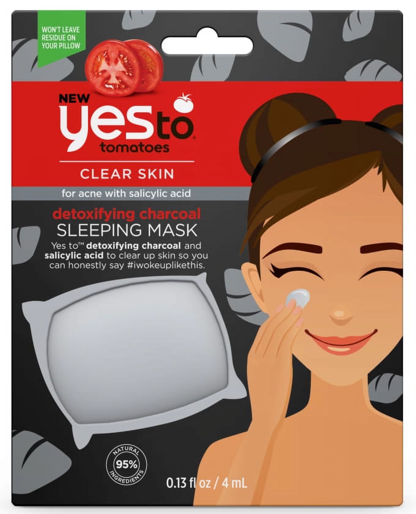 Yes To Tomatoes Detoxifying Charcoal Sleeping Face Mask SingleUse Face