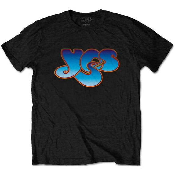 Yes Unisex T-Shirt Classic Blue Logo (Small)