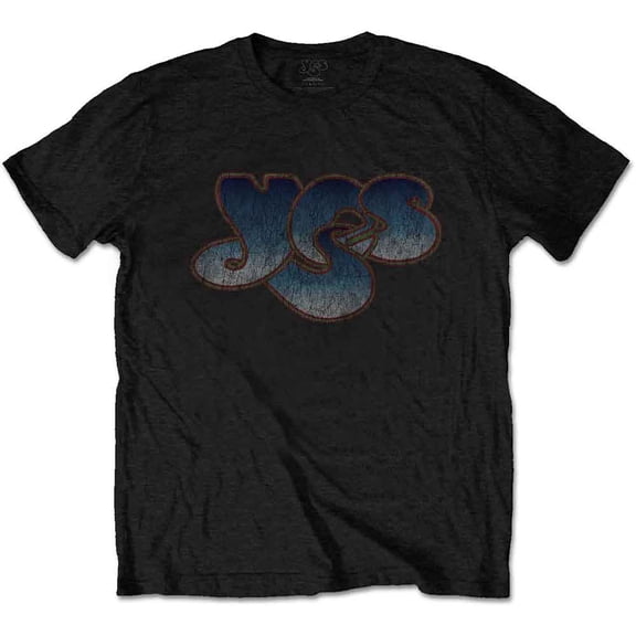 Yes Unisex T-Shirt Vintage Logo (X-Large)