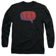 thumbnail image 1 of Yes Word Bubble Long Sleeve T-Shirt Adult 18/1 Black, 1 of 1