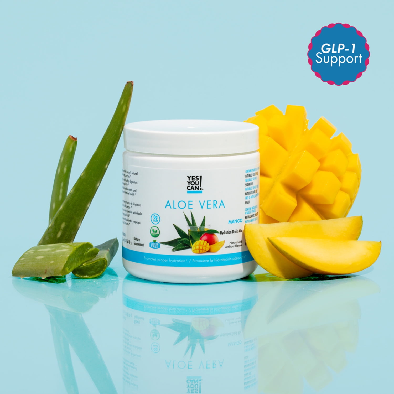 Yes You Can Aloe Vera Drink Mix, Natural Organic Aloe Leaf Powder