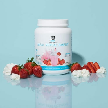Yes You Can! Complete Meal Replacement with Healthy Nutrients in Strawberry Flavor, 15 Servings