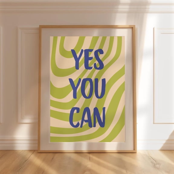 Yes You Can Therapy Office Quote Decor Wall Art