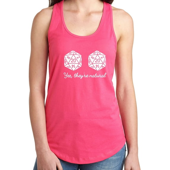 Yes, they're natural Racerback Tank