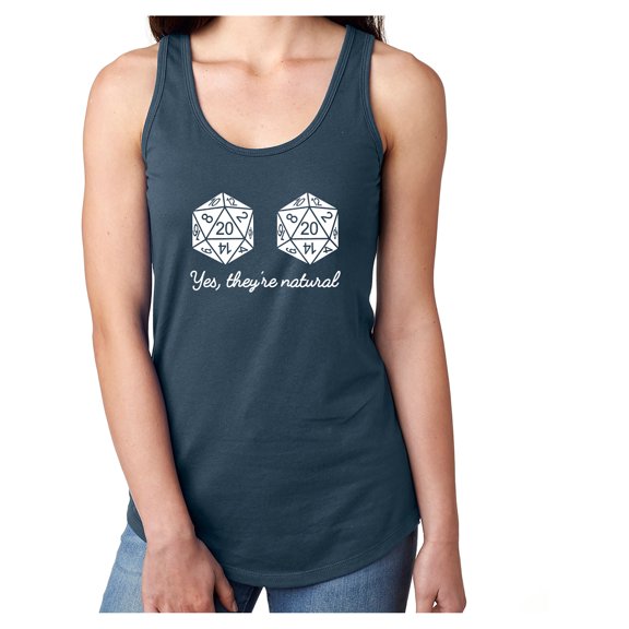 Yes, they're natural Racerback Tank
