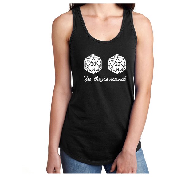 Yes, they're natural Racerback Tank