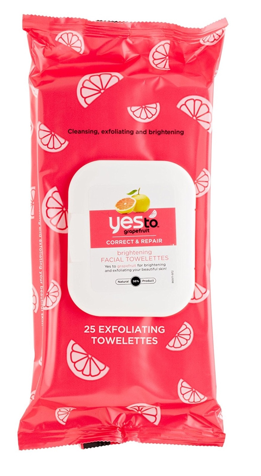Yes to Grapefruit Brightening Facial Towelettes 25 ct - image 1 of 2