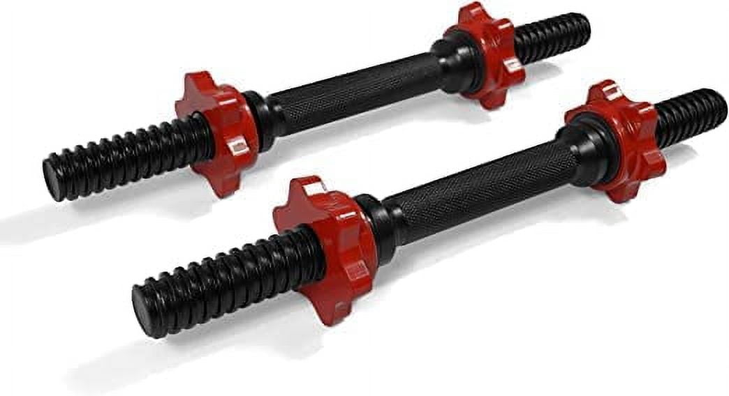 Yes4All 1.15 inch Adjustable Dumbbell Bar, Dumbbell Handle, Black, Pair