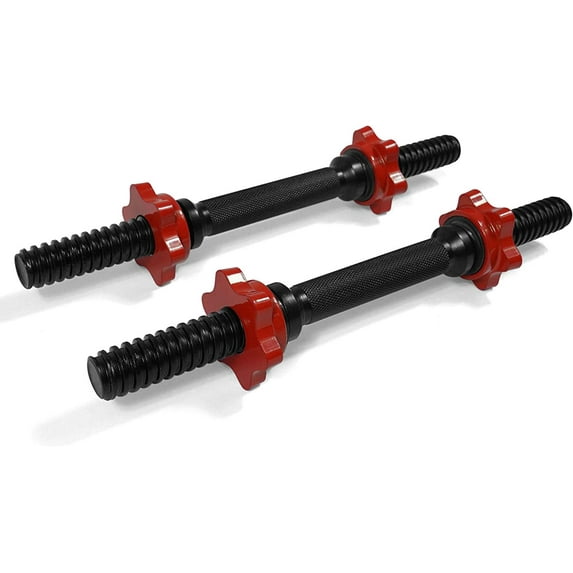 Yes4All 1.15 inch Adjustable Dumbbell Bar, Dumbbell Handle, Black, Pair