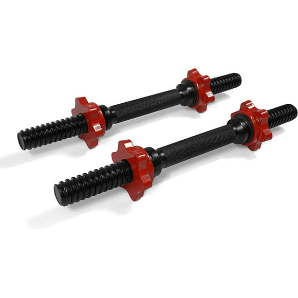 Yes4All 1 inch Adjustable Dumbbell Bar, Dumbbell Handle, Black, Pair