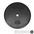thumbnail image 1 of Yes4All Rust-Resistant Cast Iron Weight Plates Black, 25.1 lb, 1 of 6