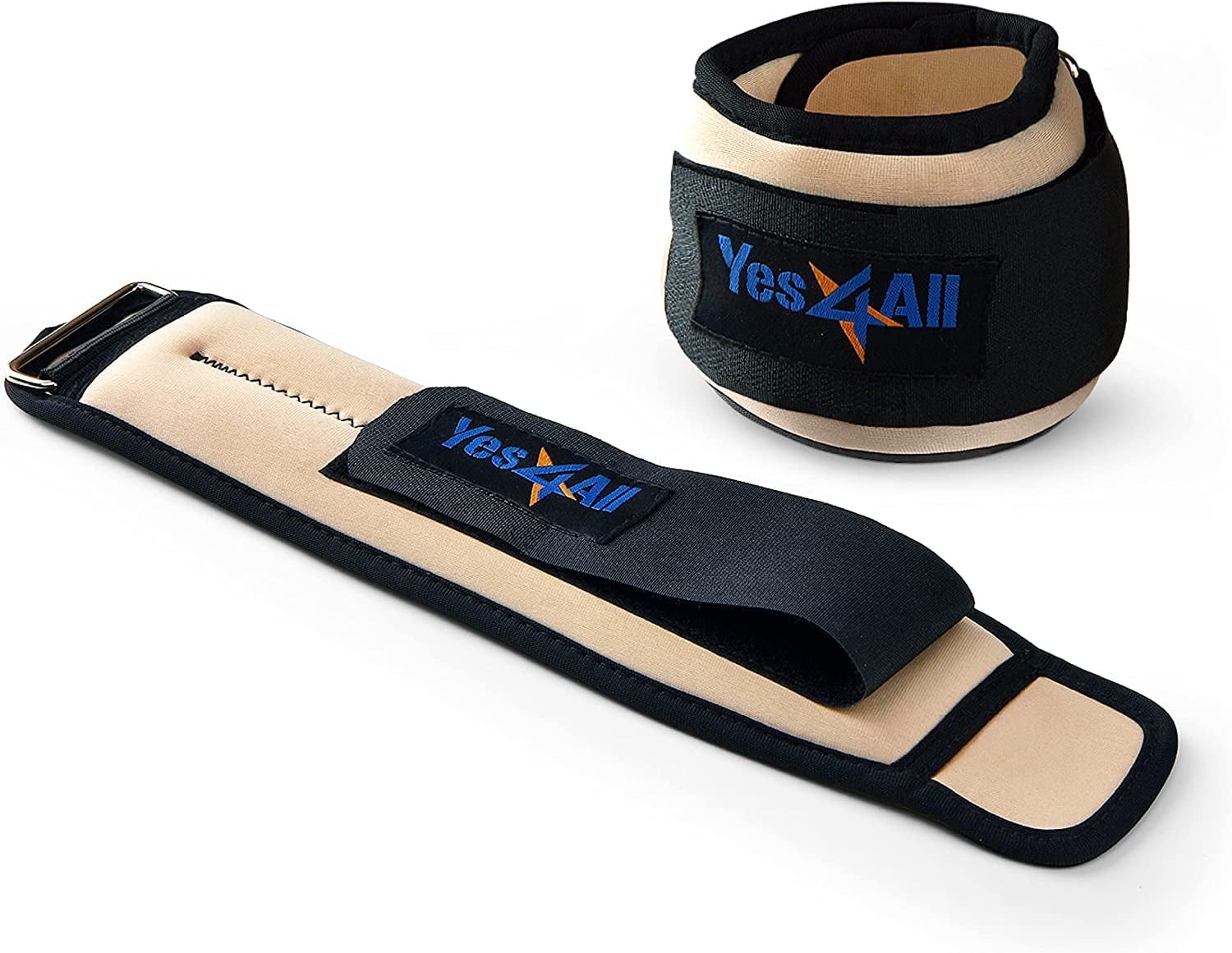 Yes4All Adjustable Set 1 lbs Ankle Wrist Neoprene Weights with Velcro ...