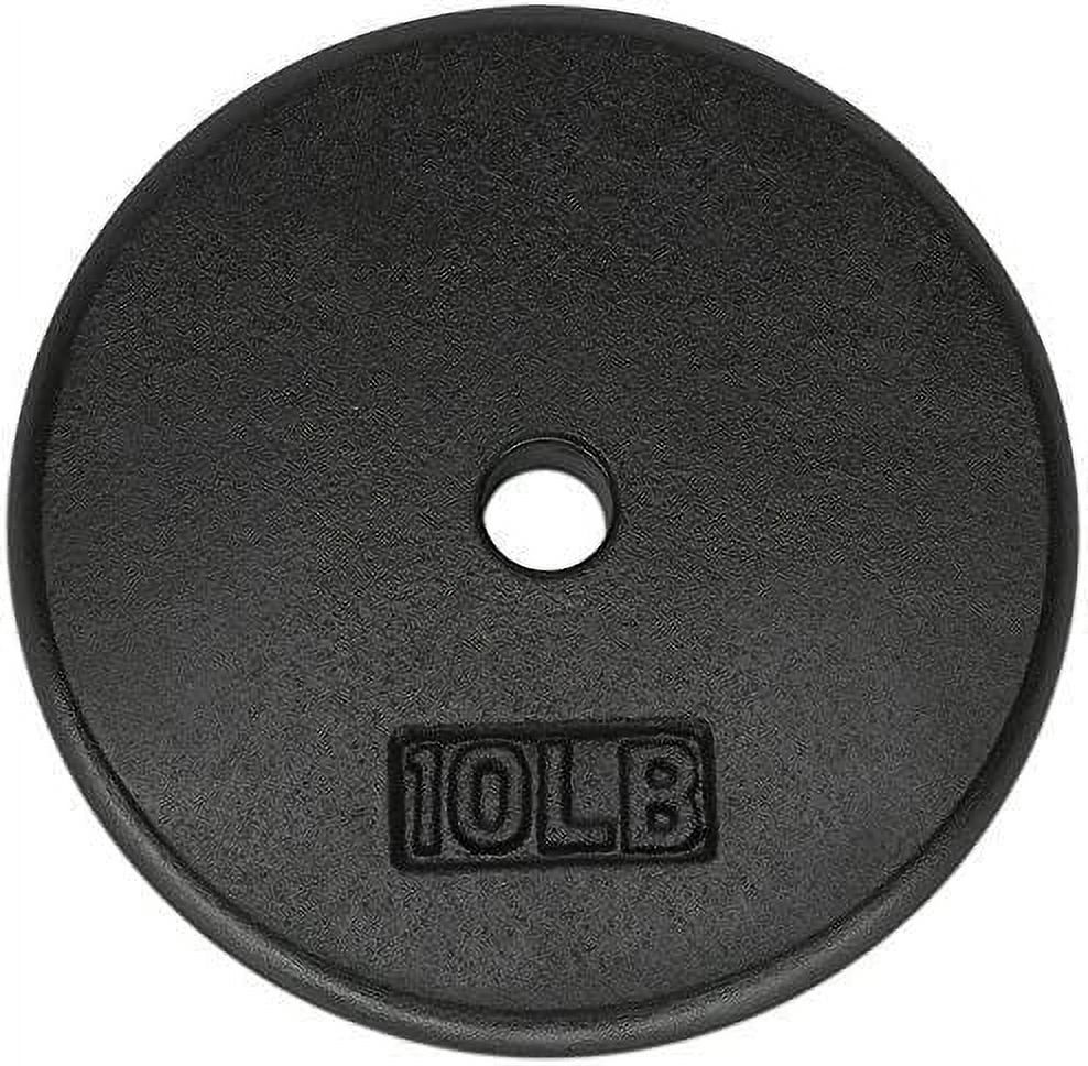 Yes4All 10 lbs Standard Weight Plates, 1 inch Cast Iron Weight Plates for Dumbbells, Single - image 1 of 7