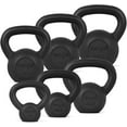 thumbnail image 1 of Yes4All 105 lb Cast Iron Kettlebell, Black, Combo / Set, Includes 5-30lb, 1 of 8