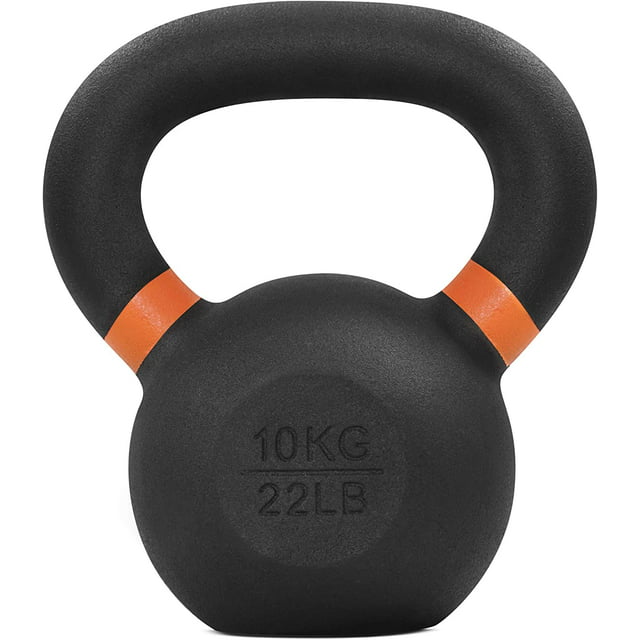 Yes4All 10kg / 22lb Powder Coated Kettlebell, Single