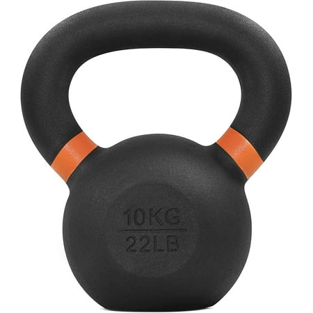 Yes4All 10kg / 22lb Powder Coated Kettlebell, Single