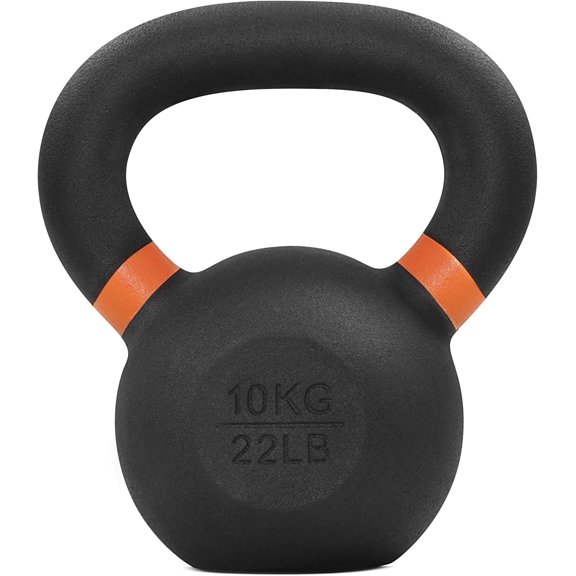 Yes4All 10kg / 22lb Powder Coated Kettlebell, Single