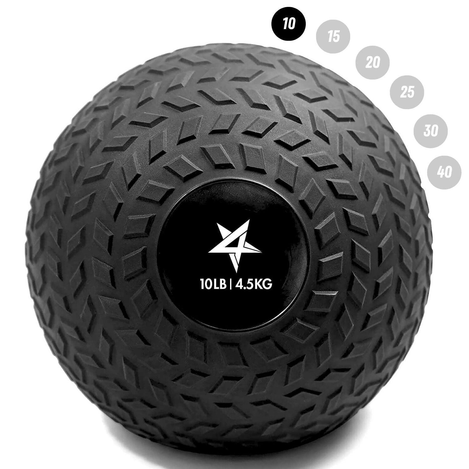 10kg アンビル Yes4All Hard Grip Exercise Slam Ball, PVC Sand Filled Weight Ball