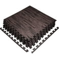 thumbnail image 1 of Yes4All 12 pcs Interlocking Exercise Foam Mats, Cover 48 SQFT, 7/16 inch, Oak Wood Grey Color, 1 of 10